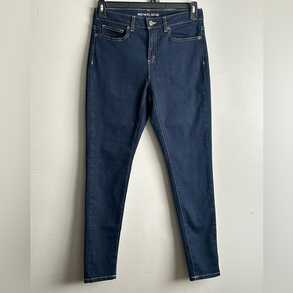 Michael Kors Dark Blue Izzy Skinny Jeans